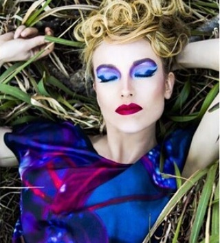 Beautiful model with stunning makeup and hair